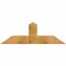 Ekena Millwork Portland Rough Sawn Timber Gable Bracket, Western Red Cedar, 48"W x 16"H x 2"D x 6"F, 8/12 Pitch GBW048X16X0206POR00RWR - alternate 1